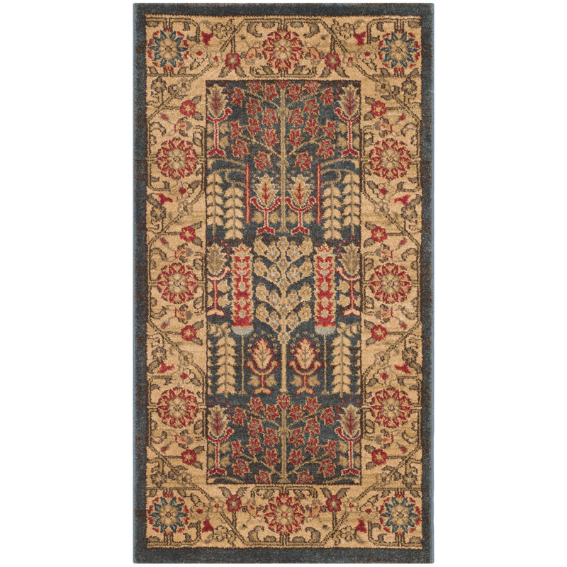 Astoria Grand Pennypacker Oriental Navy/Natural Area Rug & Reviews